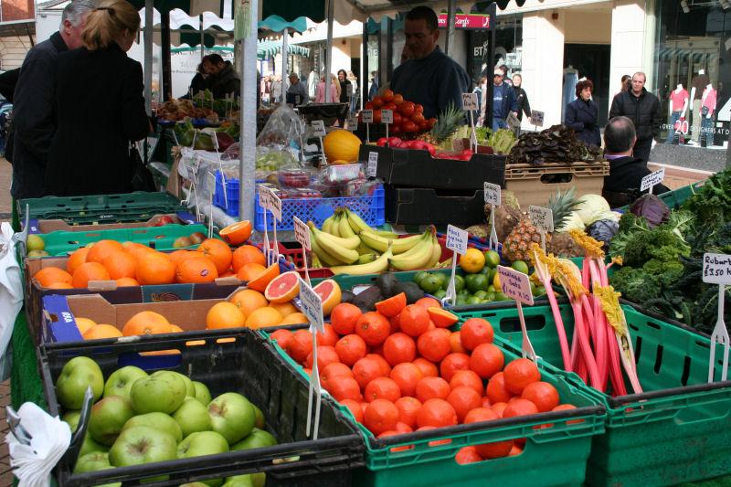 Farmer's markets are a great place to find good buys on healthy fresh food.