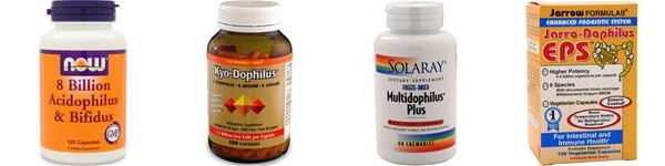 Some popular probiotic supplements