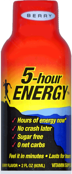 Chaser 5-Hour and other energy drinks really wake up those breakfast shakes.