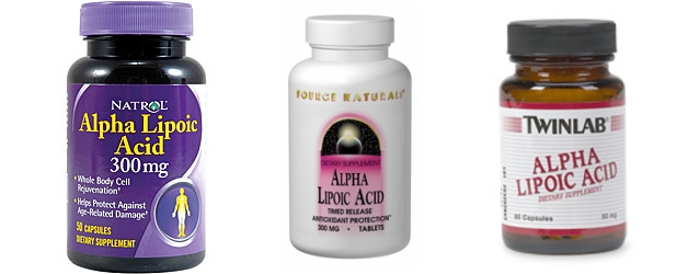 Top-selling alpha lipoic supplements.